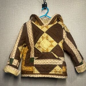 Handmade kids quilt hoodie